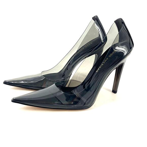 Good American Cinderella Pumps Light Smoke Size 7.5 GA275P-X - Picture 1 of 10